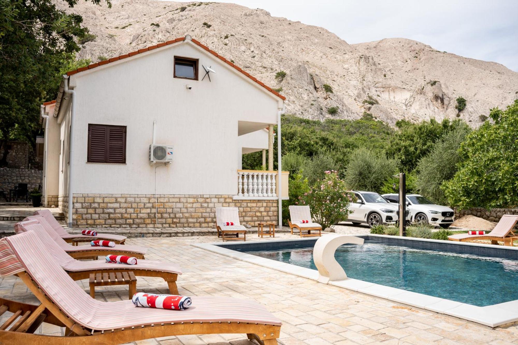 Villa Pag Dubrava Relax With Pool Bosana エクステリア 写真