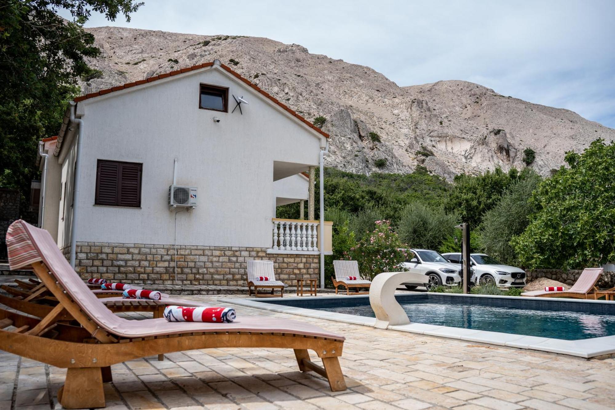 Villa Pag Dubrava Relax With Pool Bosana エクステリア 写真